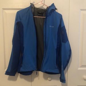 Small Blue Marmot jacket with hood
